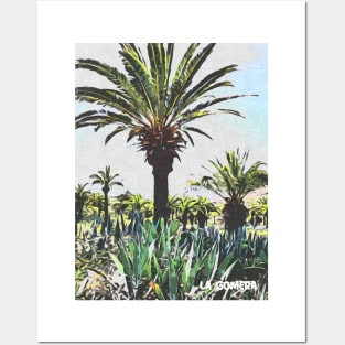 La gomera palms aloe vera Posters and Art